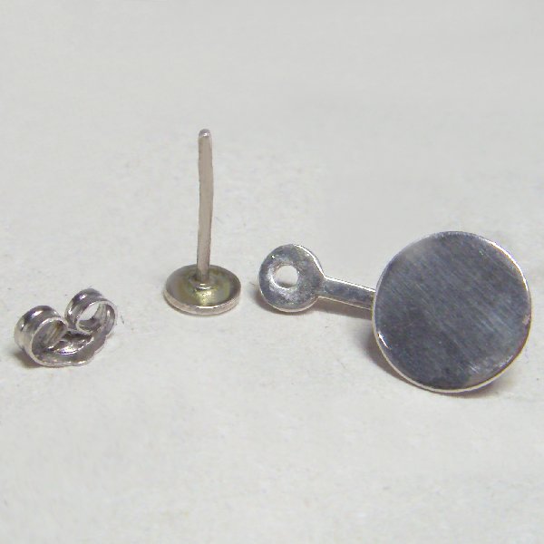 (e1272)Double Use earrings in silver.
